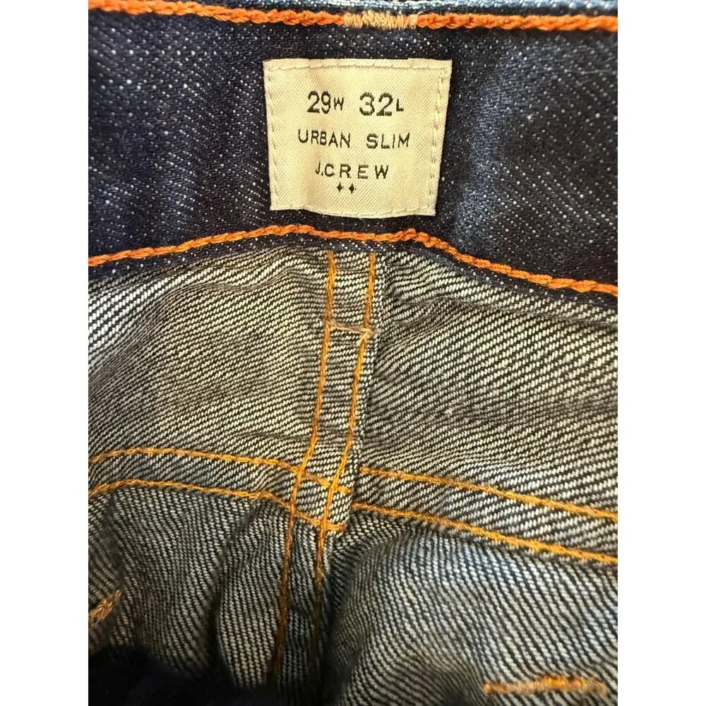 J Crew Mens Denim Jeans Urban Slim 30